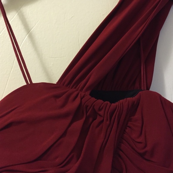 Never worn! Garnet Badgley Mischka Dress + Belt - Picture 3 of 3